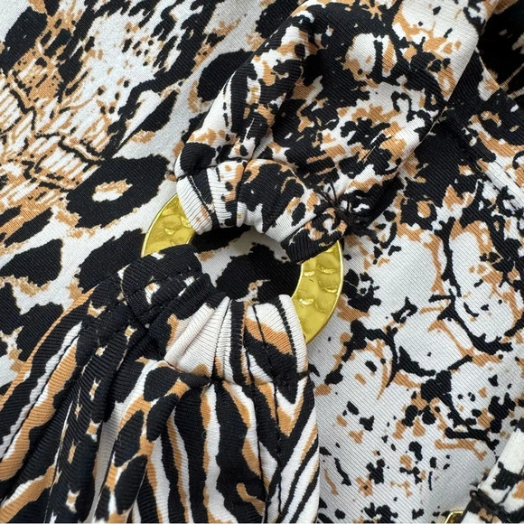 Bleu Rod Beattie Tankini Top Animal Print with Molded Cups Size 4 NWT - Picture 9 of 11